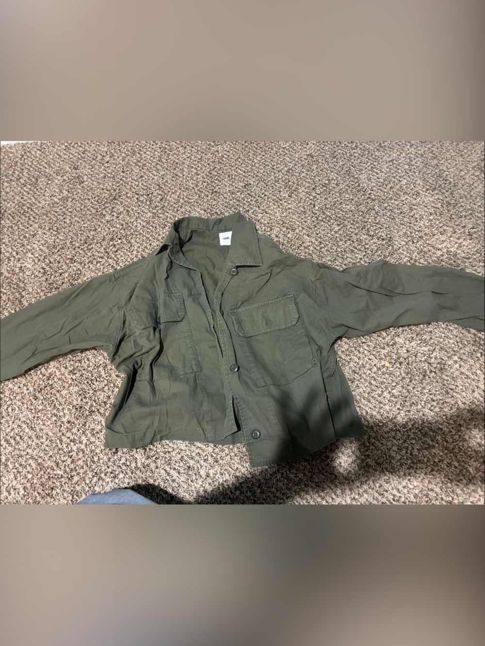 Vans Olive Green Jean-Style Jacket